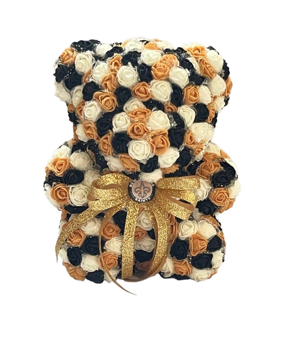 Handmade Saints Colors Bear For Valentines Gift